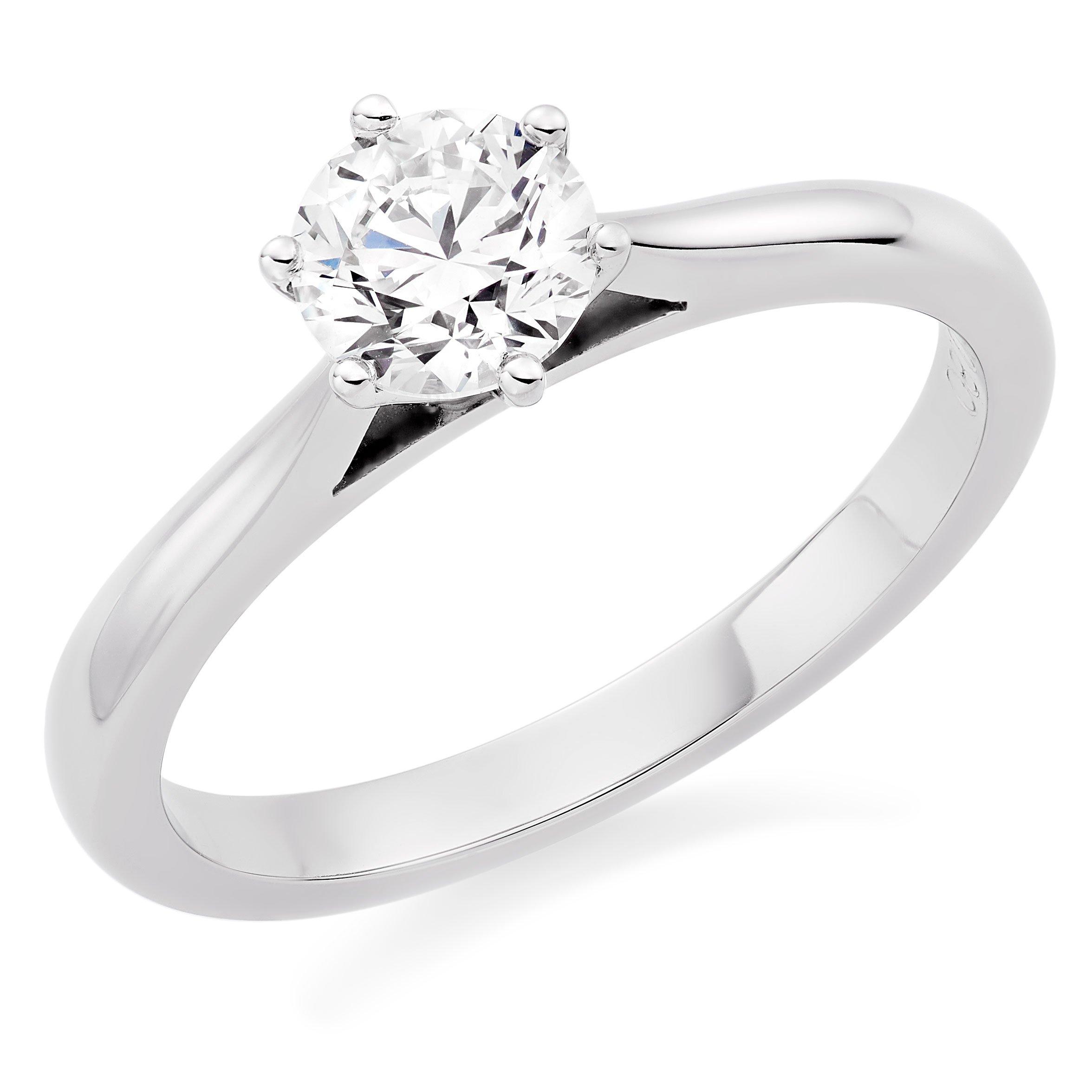 Once Platinum Diamond Solitaire Ring | 0137586 | Beaverbrooks the Jewellers