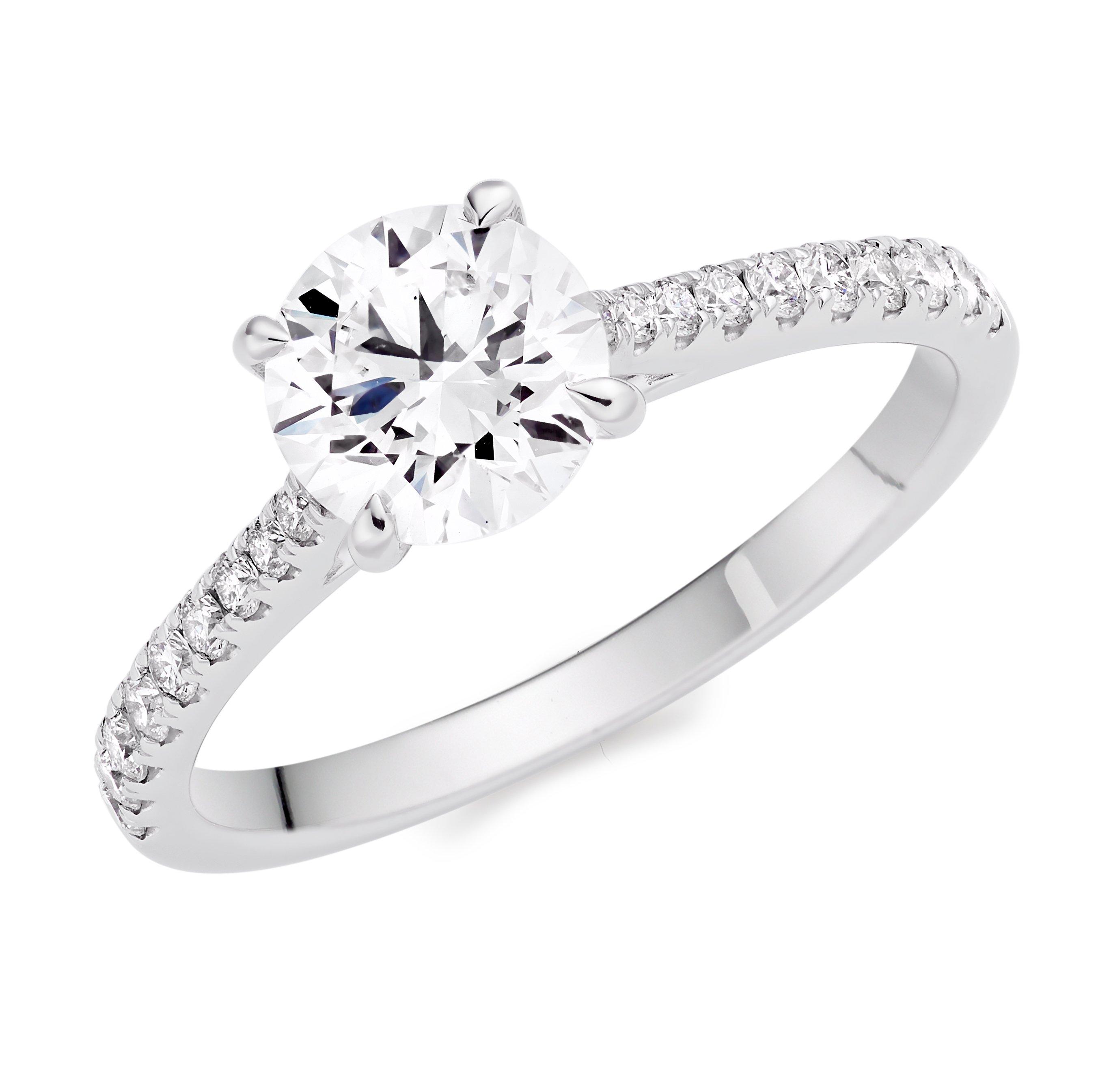 Beaverbrooks Once Platinum Diamond Solitaire Engagement Ring