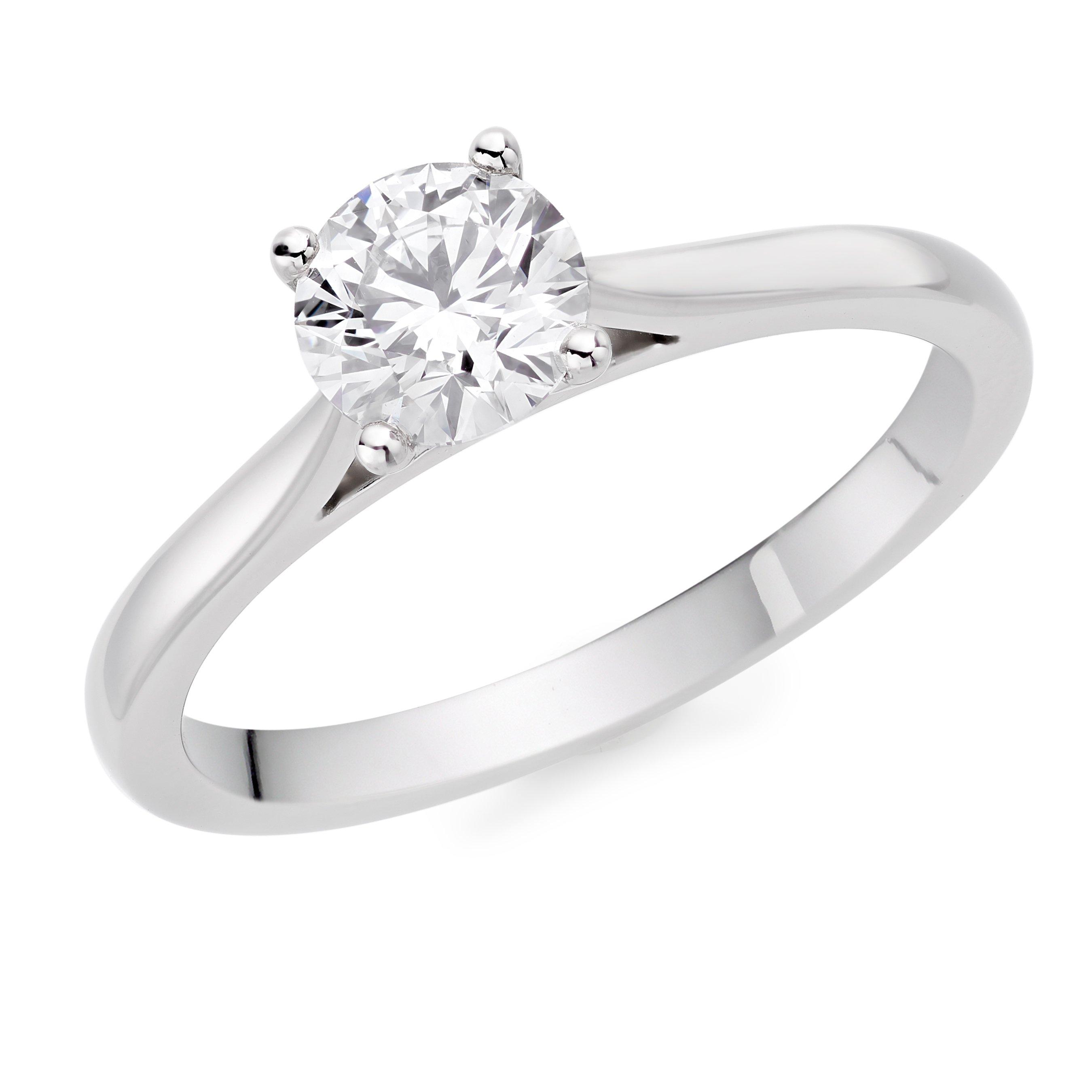 Once Platinum Diamond Solitaire Ring | 0139620 | Beaverbrooks the Jewellers
