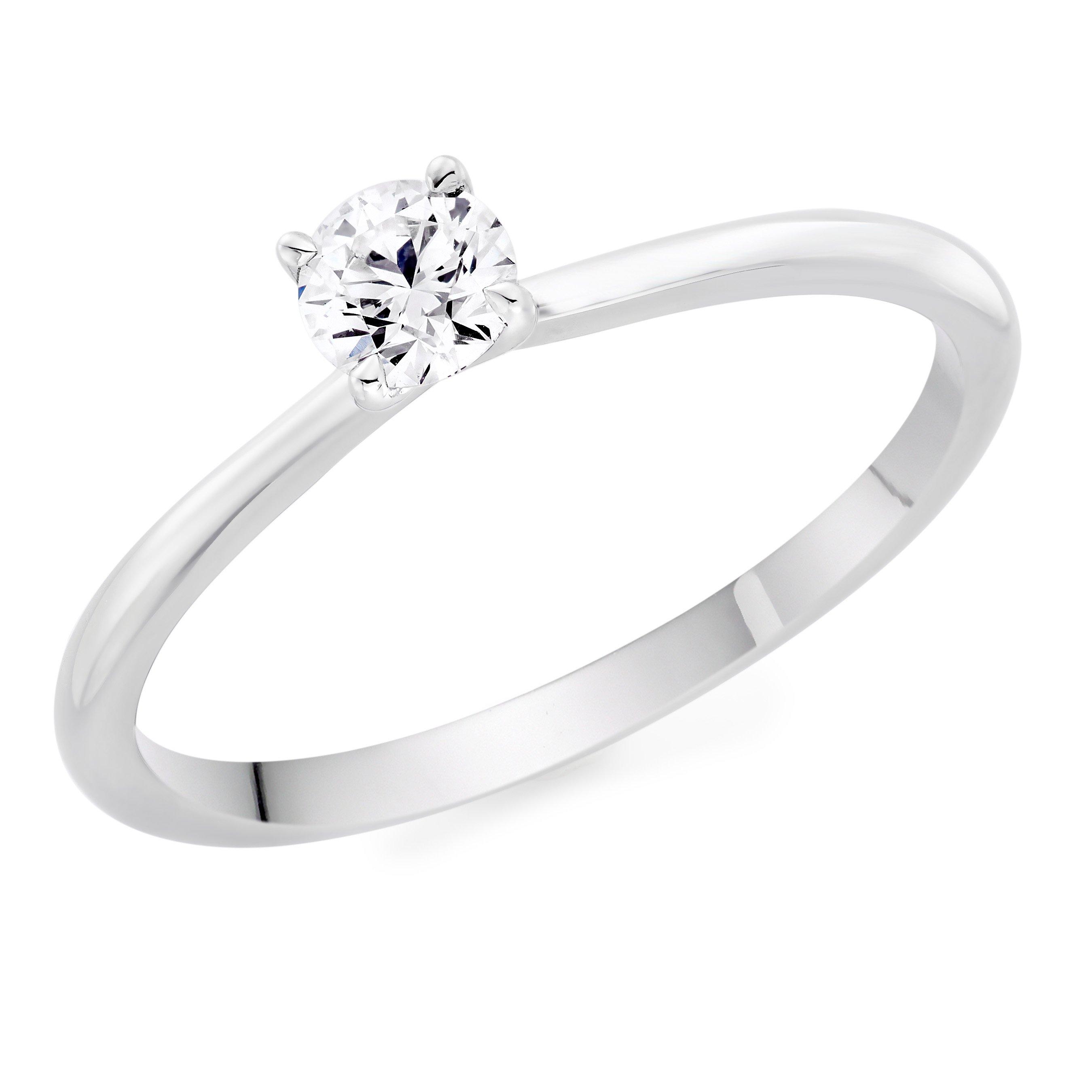 Hearts On Fire Vela Platinum Diamond Solitaire Ring