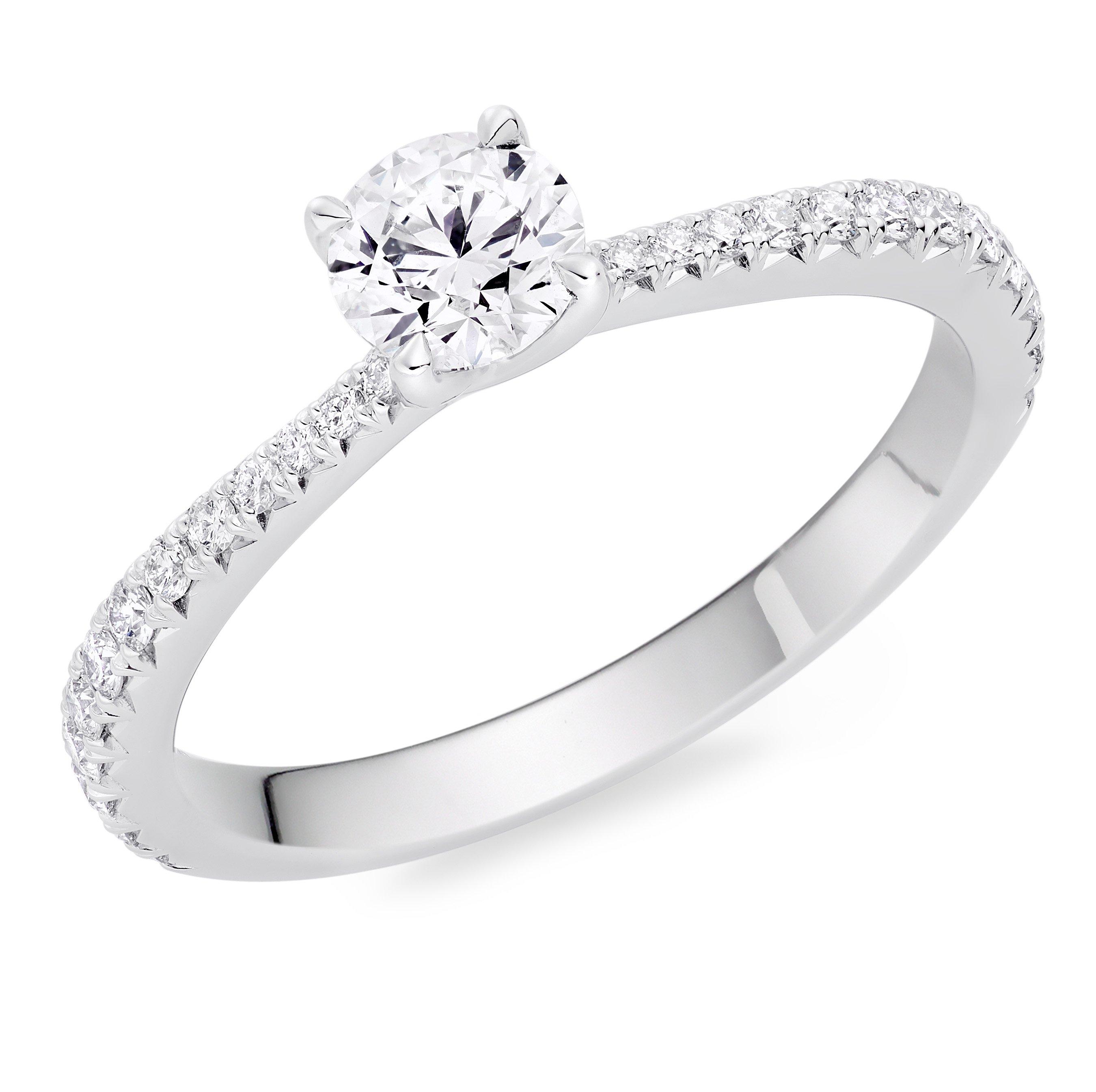 Hearts On Fire Vela Platinum Diamond Solitaire Ring | 0140438 ...