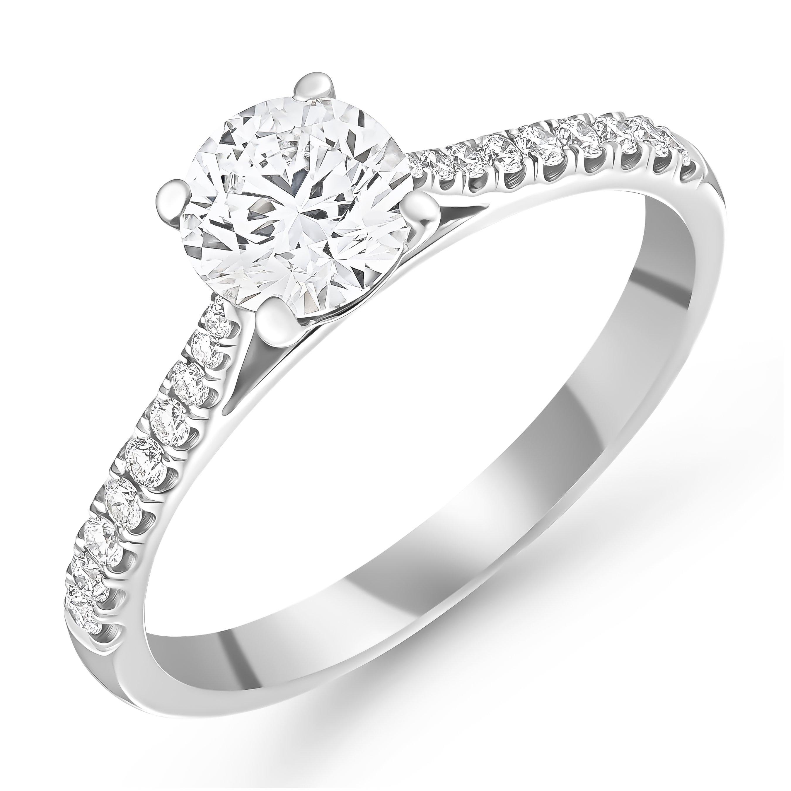 Beaverbrooks Once Platinum Diamond Solitaire Engagement Ring