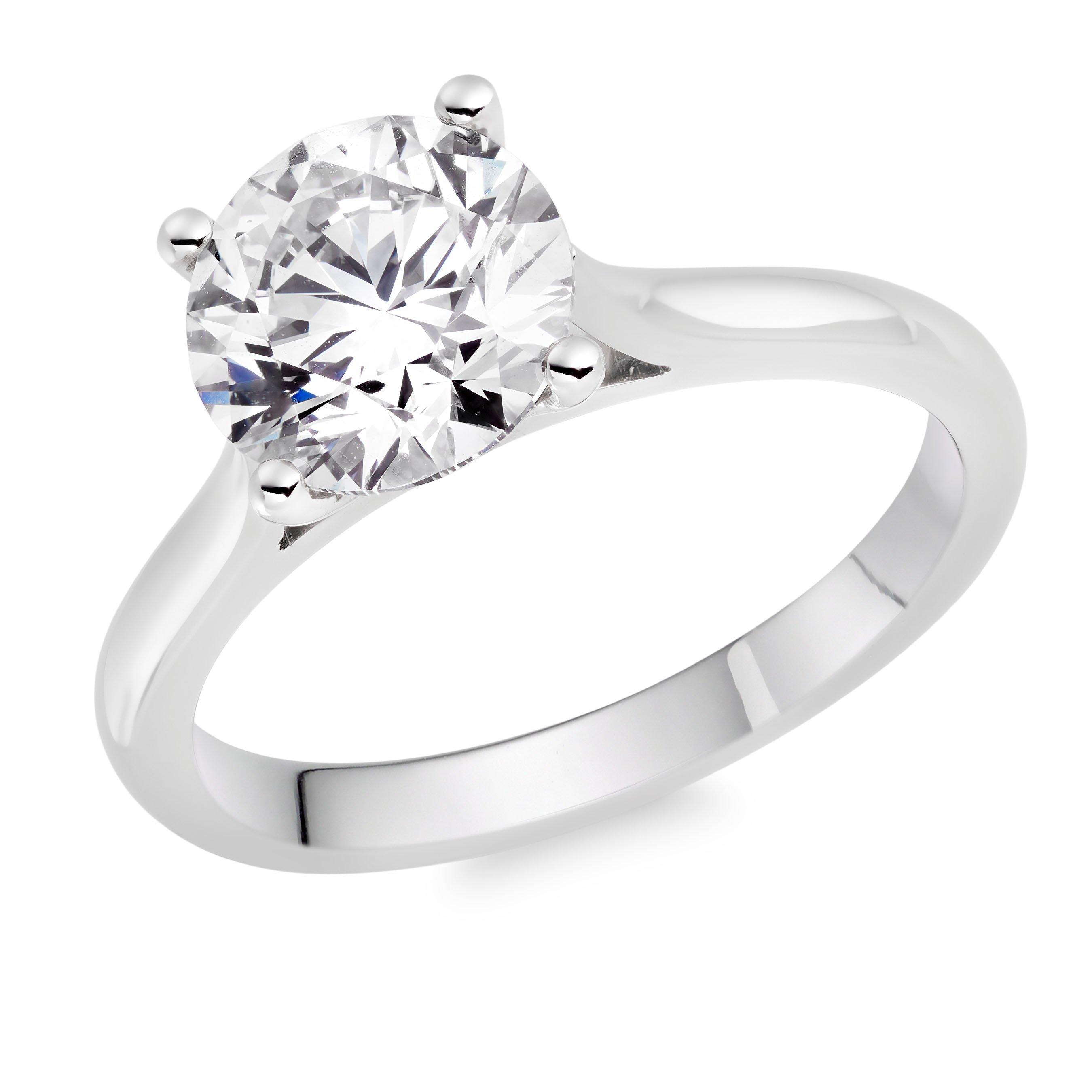 Beaverbrooks Once Platinum Diamond Solitaire Engagement Ring