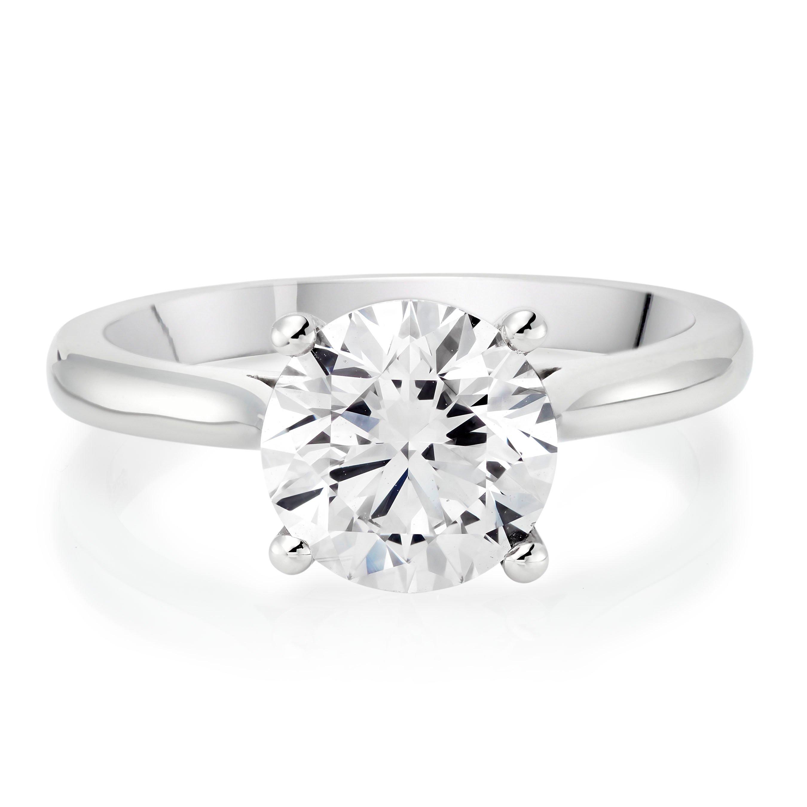 Beaverbrooks Once Platinum Diamond Solitaire Engagement Ring