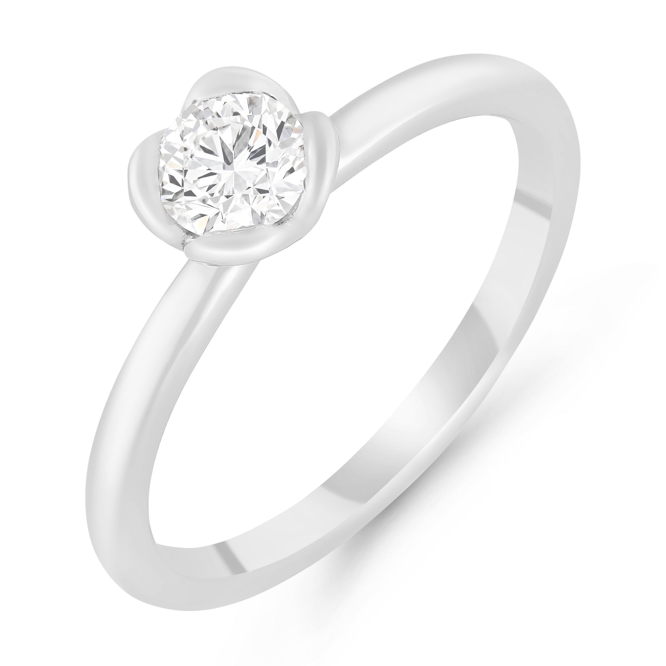 Beaverbrooks True Platinum Diamond Solitaire Engagement Ring