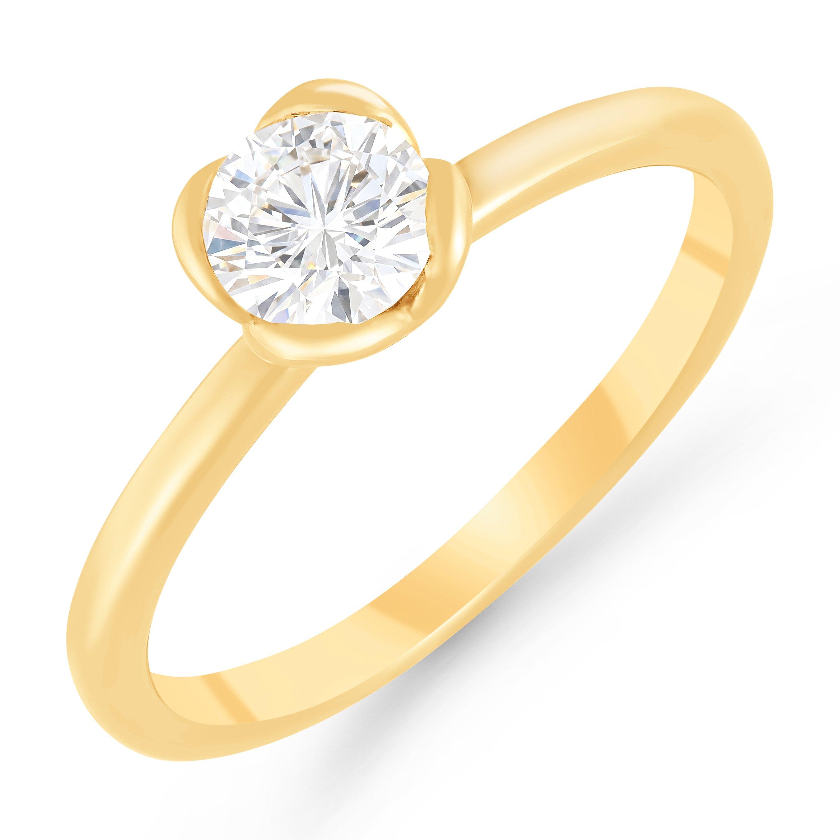 Beaverbrooks True 18ct Yellow Gold Diamond Solitaire Engagement Ring