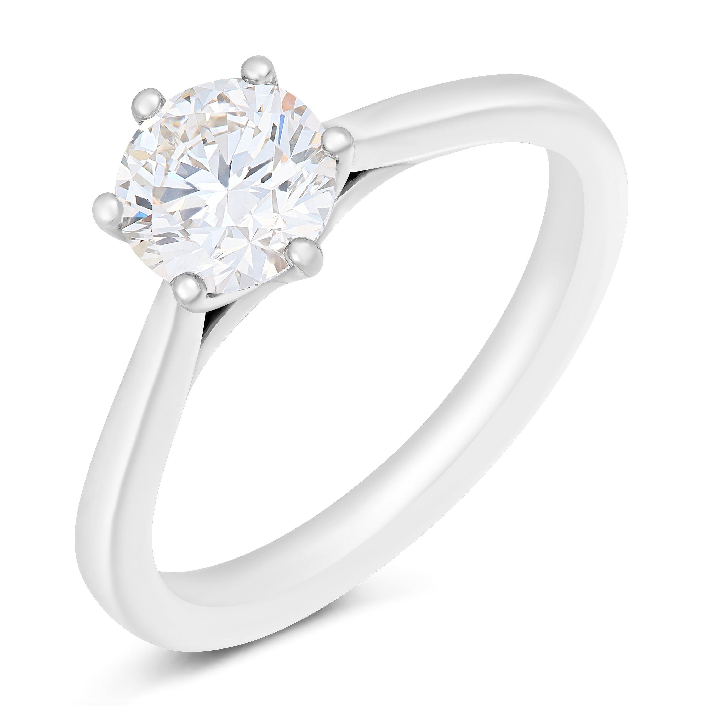 Beaverbrooks Once Platinum Diamond Solitaire Engagement Ring