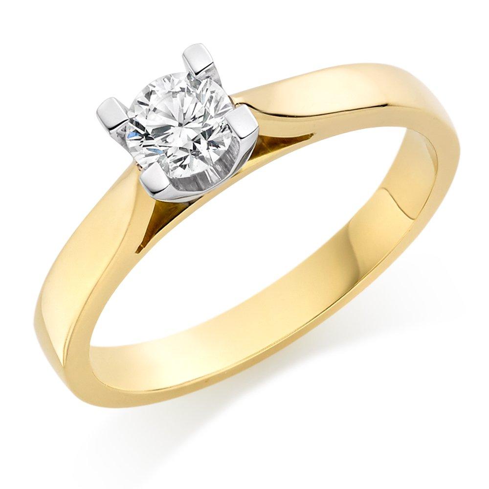 18ct Gold Diamond Solitaire Ring | 0000031 | Beaverbrooks the Jewellers