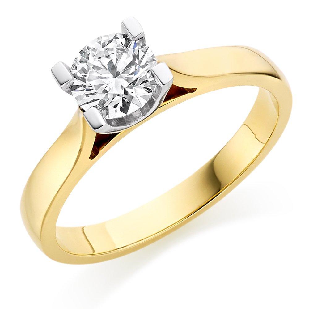 18ct Gold Diamond Solitaire Ring | 0000070 | Beaverbrooks the Jewellers