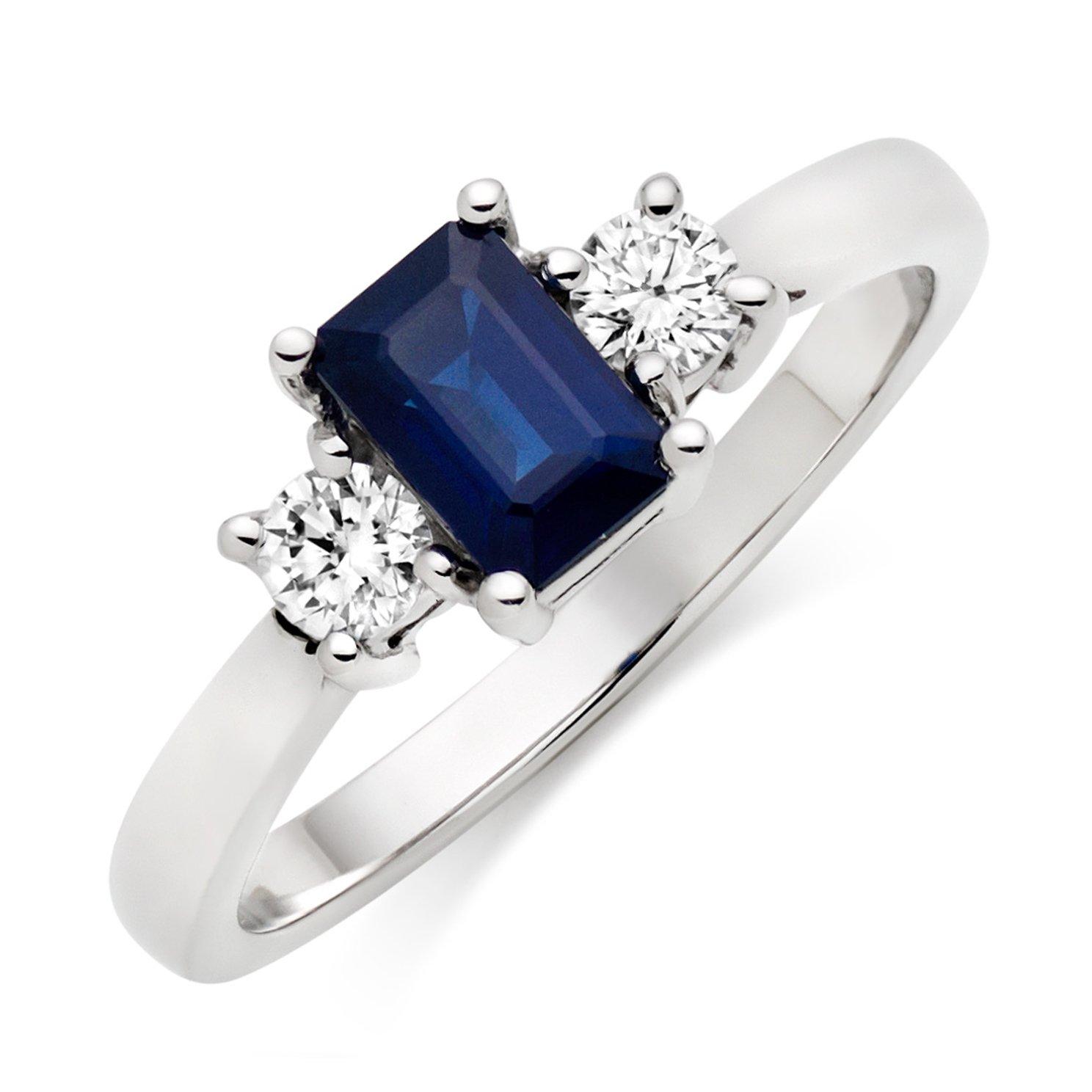 Blue sapphire engagement hot sale rings uk