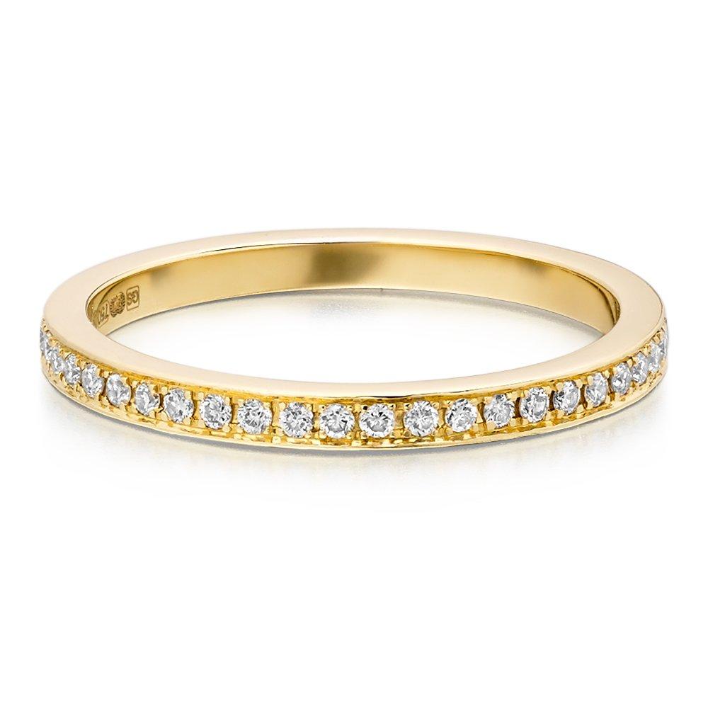 18ct Gold Diamond Full Eternity Ring | 0000184 | Beaverbrooks the Jewellers