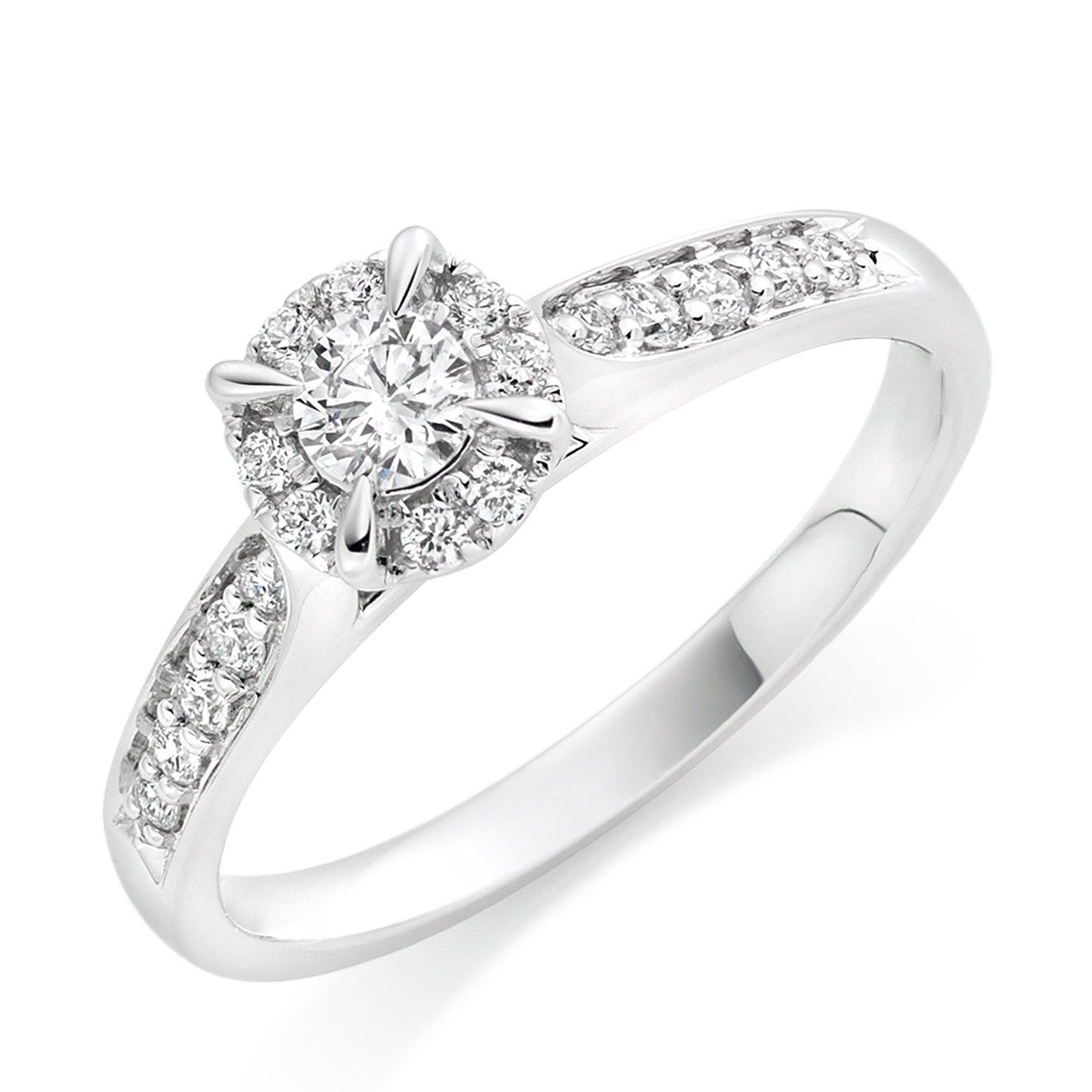 Beaverbrooks pear engagement on sale ring