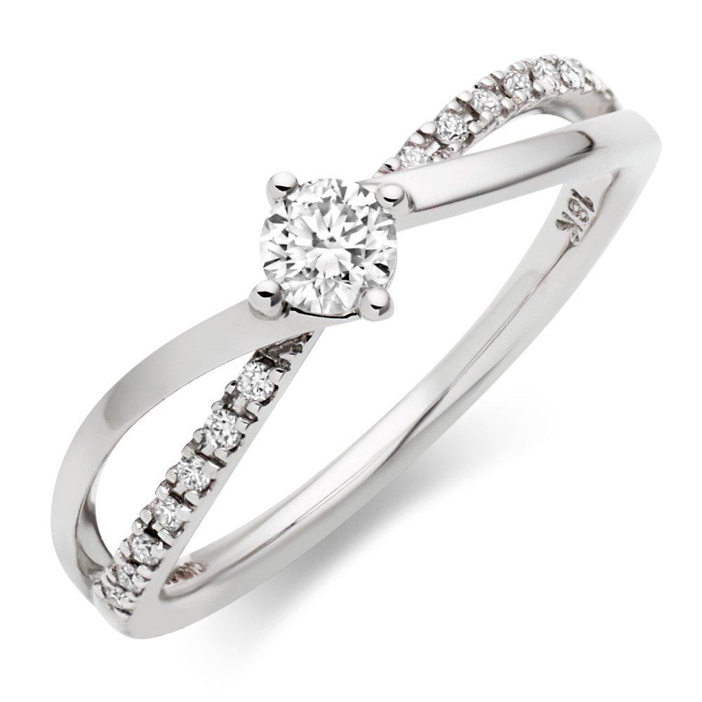 18ct White Gold Diamond Solitaire Ring | 0005678 | Beaverbrooks the ...