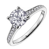 Maple Leaf Diamonds 18ct White Gold Diamond Solitaire Ring