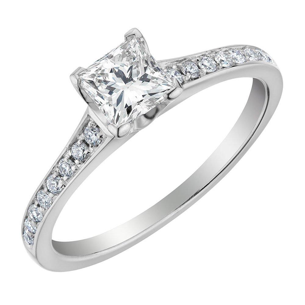Maple Leaf Diamonds 18ct White Gold Diamond Solitaire Ring | 0007710 ...