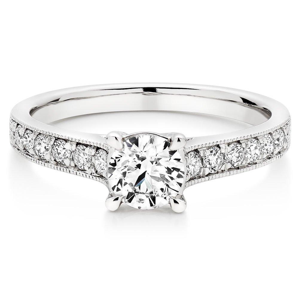 18ct White Gold Diamond Solitaire Ring | 0001699 | Beaverbrooks the ...