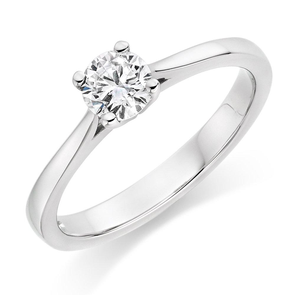 Beaverbrooks Platinum Diamond Solitaire Ring