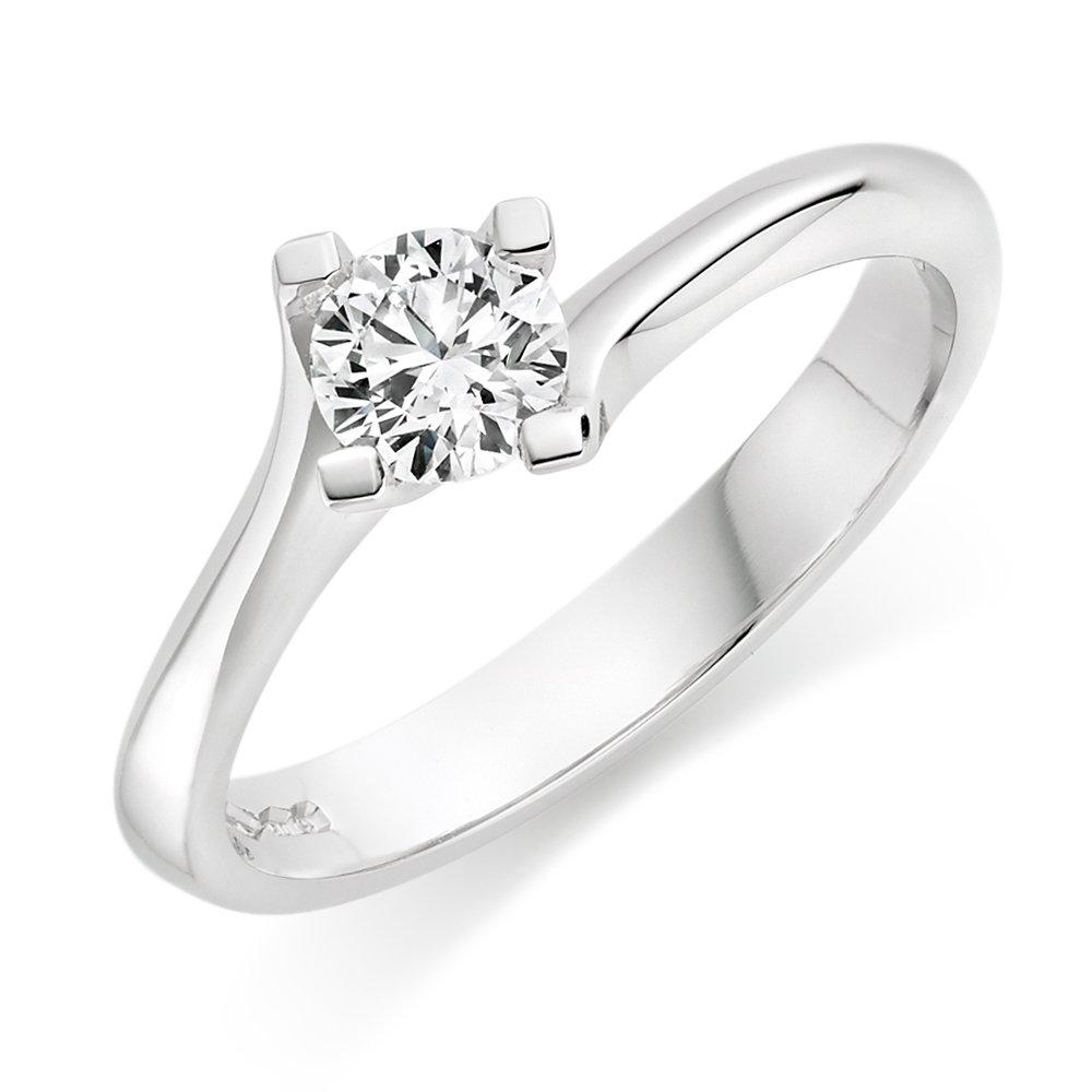 Platinum Diamond Solitaire Ring | 0000293 | Beaverbrooks the Jewellers