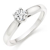 Hearts On Fire Simply Bridal Platinum Diamond Solitaire Ring