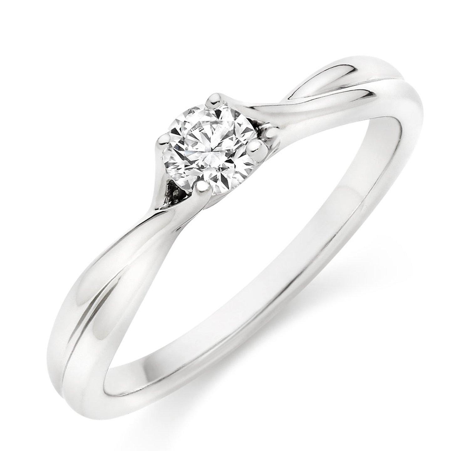 Hearts On Fire Simply Bridal Platinum Diamond Solitaire Ring