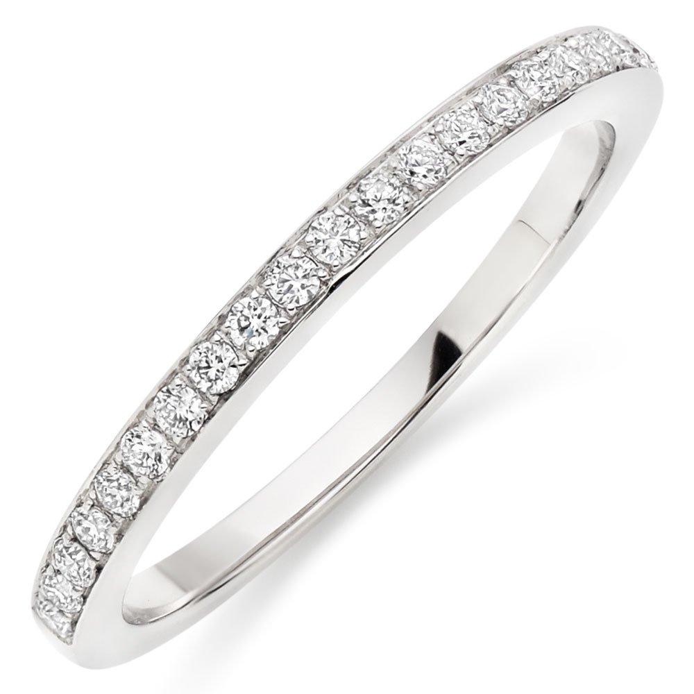 Platinum Diamond Half Eternity Ring | 0005760 | Beaverbrooks the Jewellers