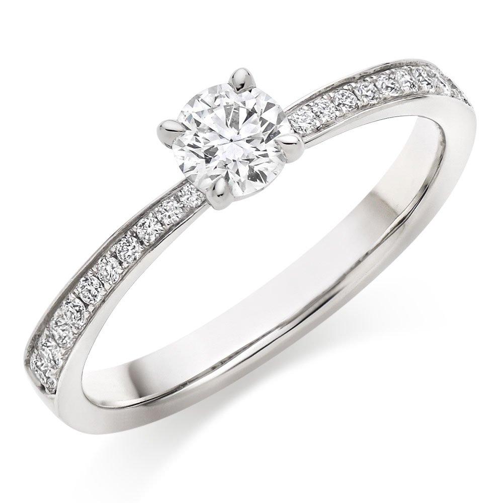 Hearts On Fire Signature Platinum Diamond Solitaire Ring | 0005761 ...