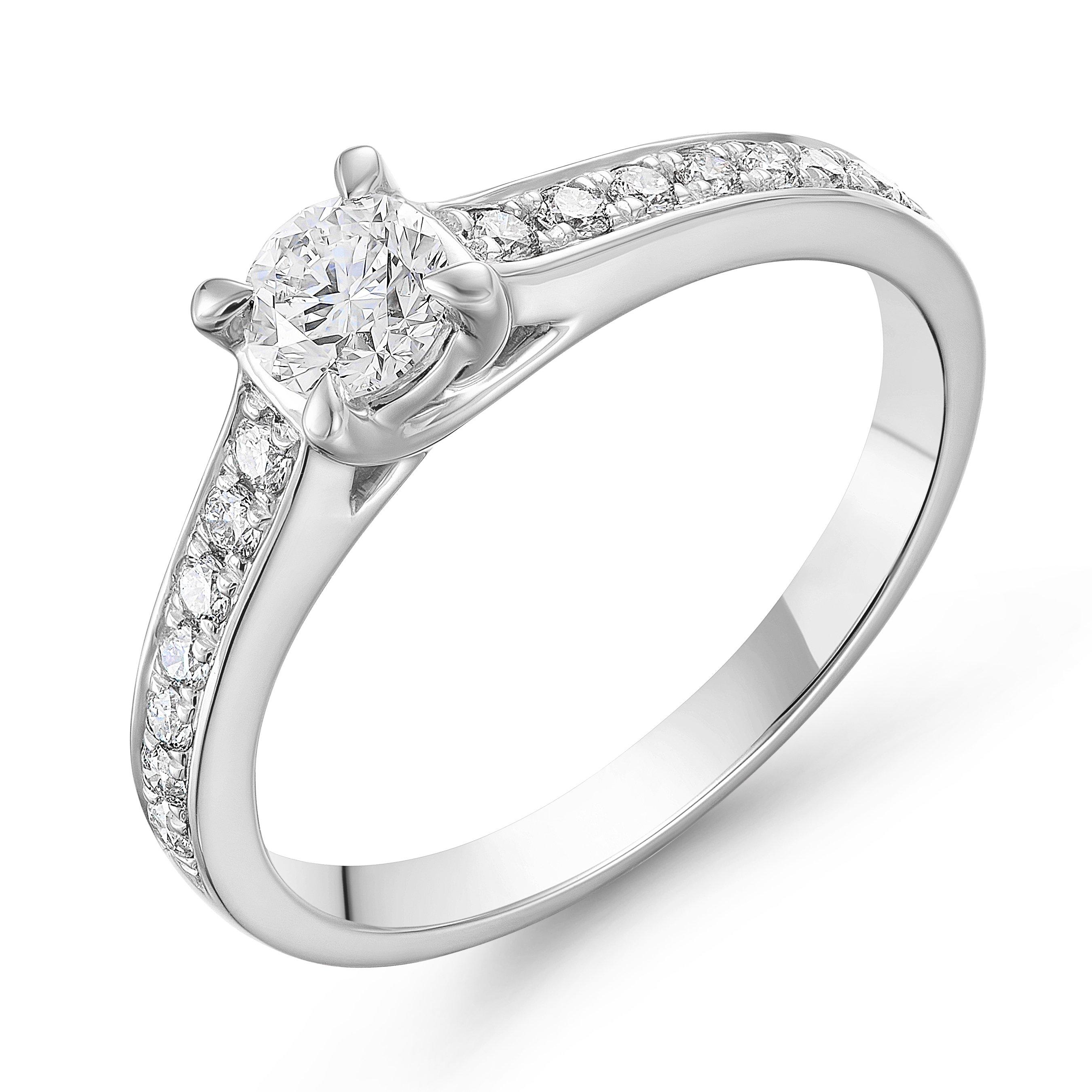 Platinum Diamond Solitaire Ring