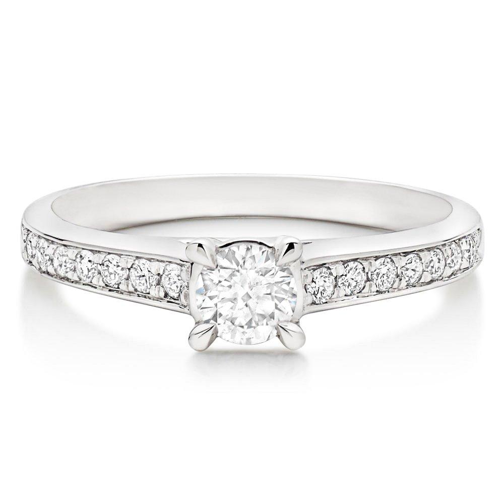 Platinum Diamond Solitaire Ring | 0005766 | Beaverbrooks the Jewellers
