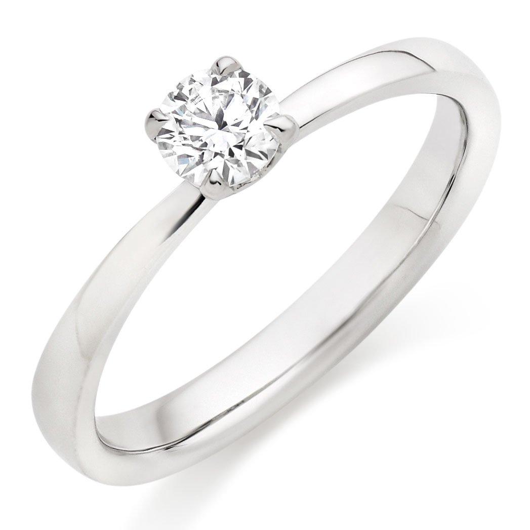 Hearts On Fire Signature Platinum Diamond Solitaire Engagement Ring ...