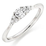 Hearts On Fire Felicity Platinum Diamond Cluster Ring