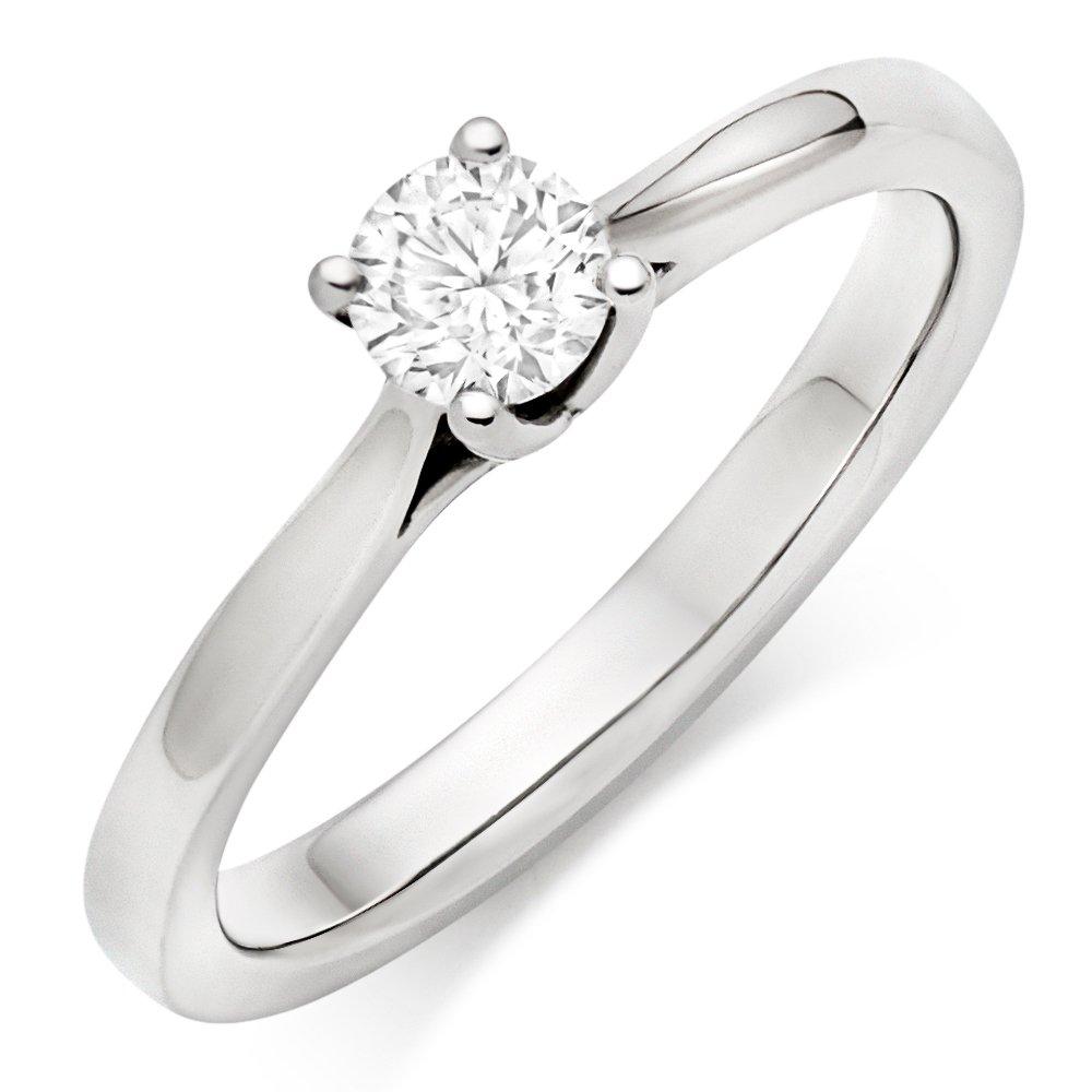 Platinum Diamond Solitaire Ring
