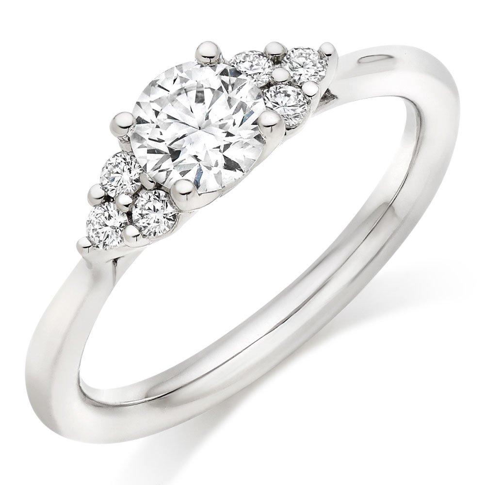 Hearts On Fire Felicity Platinum Diamond Cluster Ring