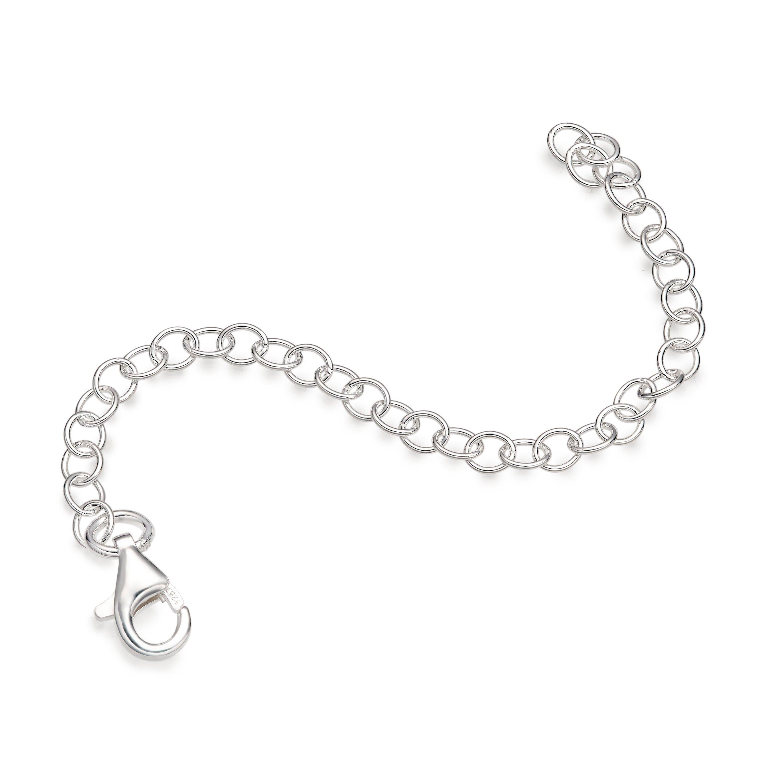 10x Small Bracelet Extender Necklace Shortener Clasp Bracelet Necklace Extender, Women's, Silver
