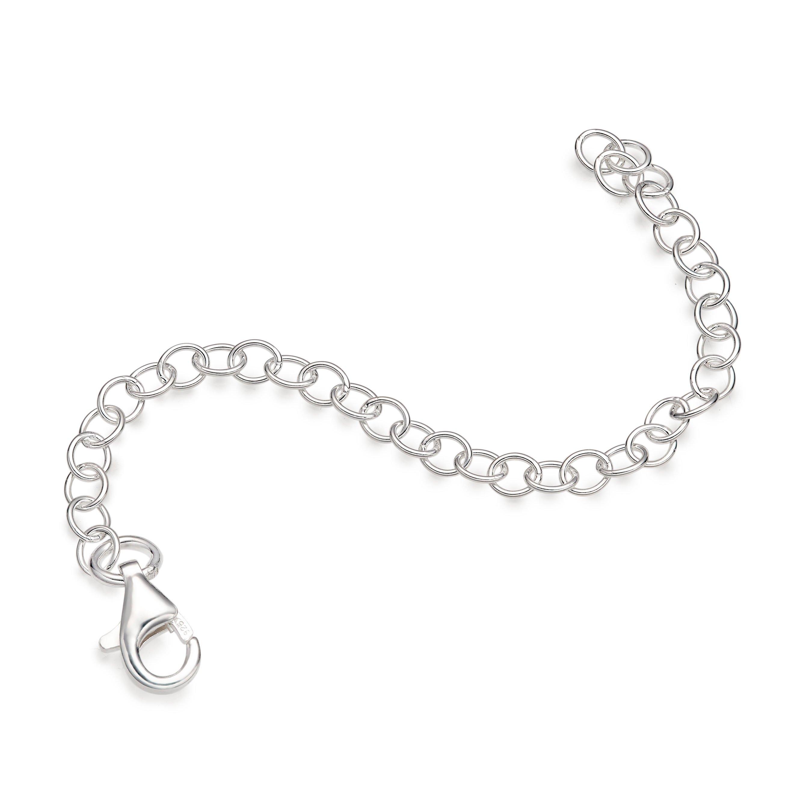 Sterling silver bracelet deals extender chain