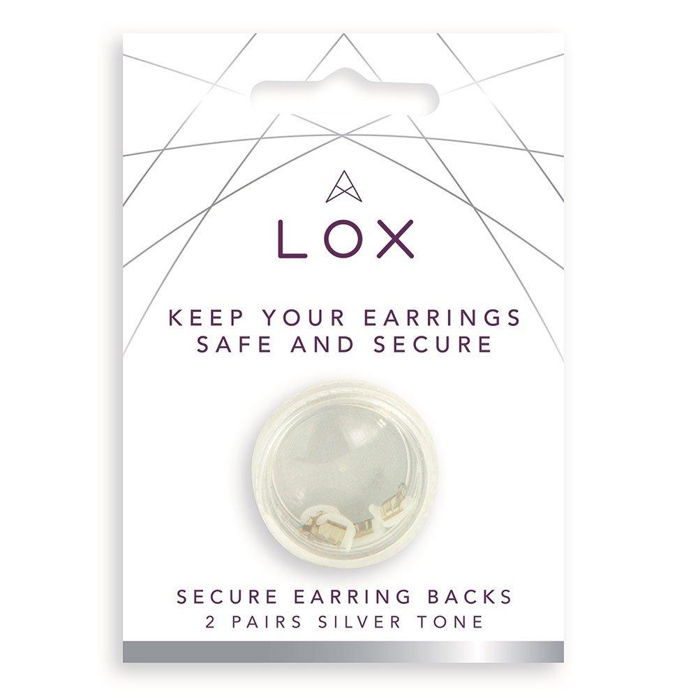 Connoisseurs Lox White Tone Secure Earring Backs, 0111413