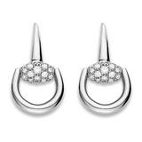 Gucci Horsebit 18ct White Gold Diamond Earrings