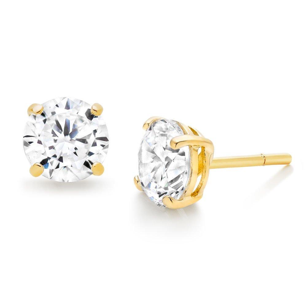 Gold and outlet cz earrings