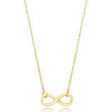9ct Yellow Gold Infinity Necklace