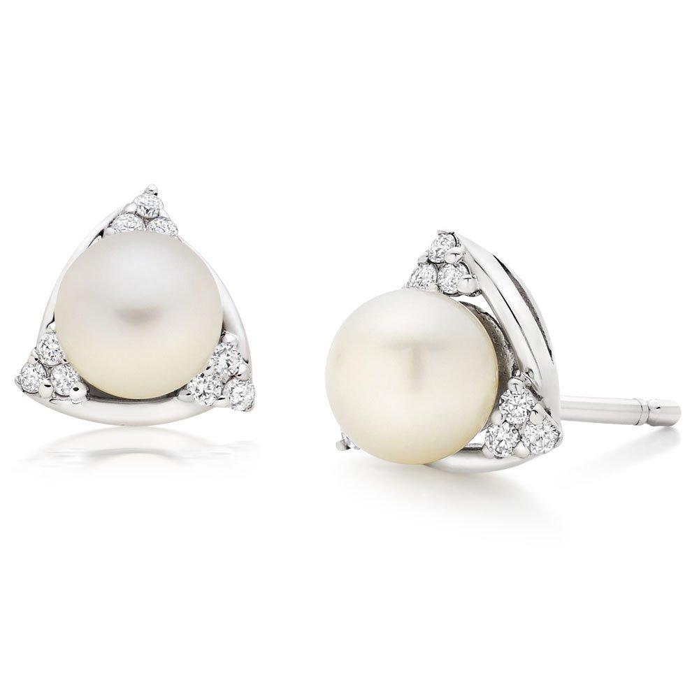 Beaverbrooks white hot sale gold earrings