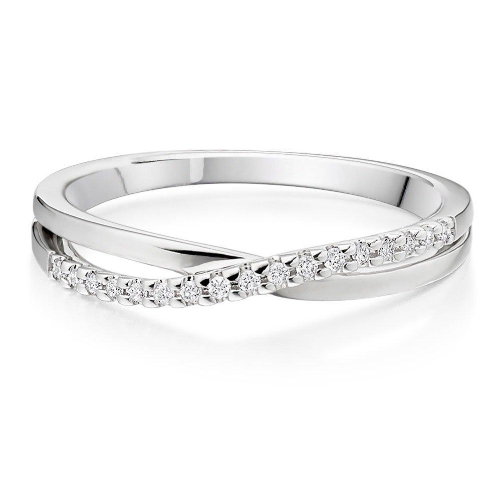 White gold twist eternity on sale ring