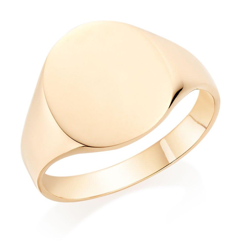  9ct Yellow Gold Oval Signet Ring