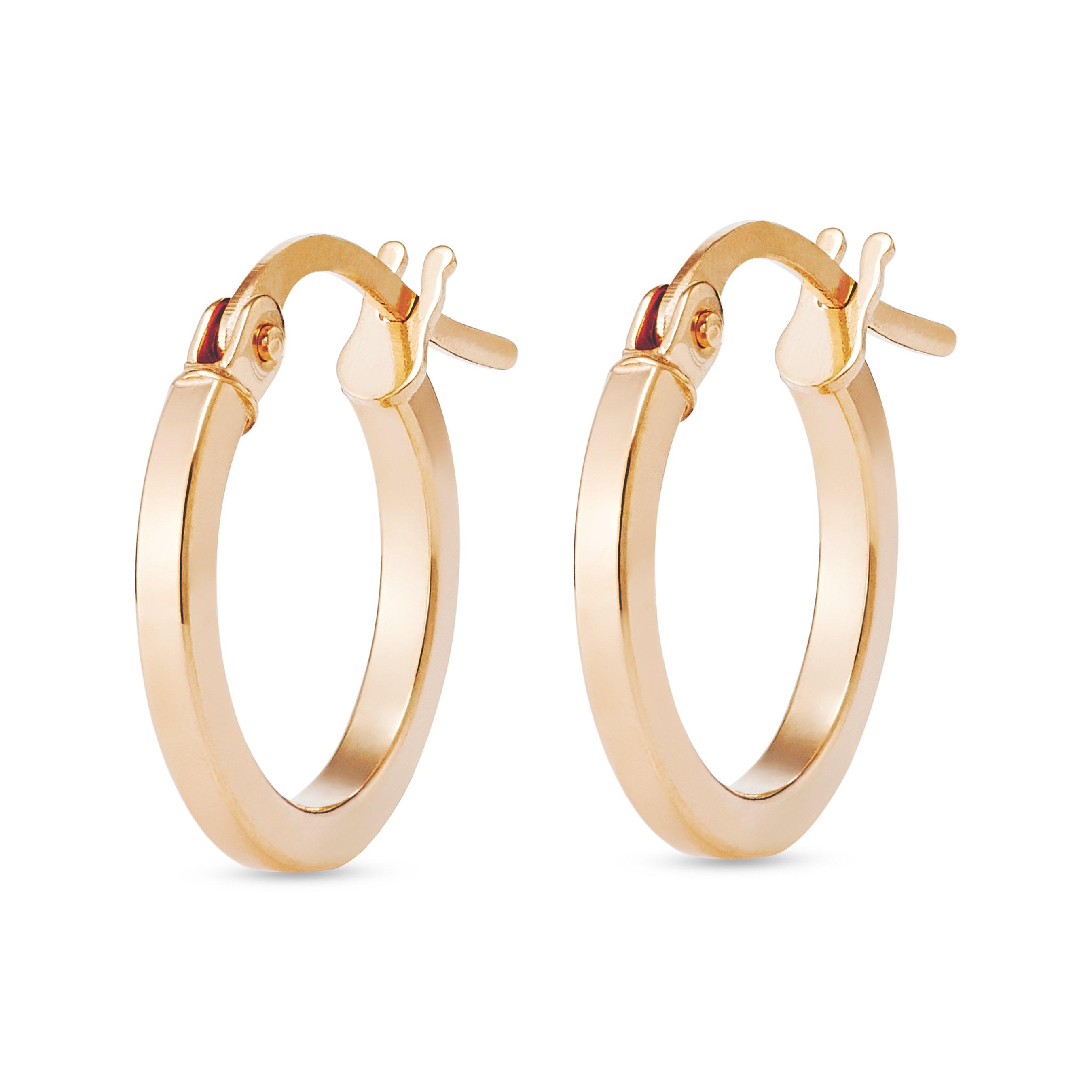 9ct Yellow Gold Hoop Earrings