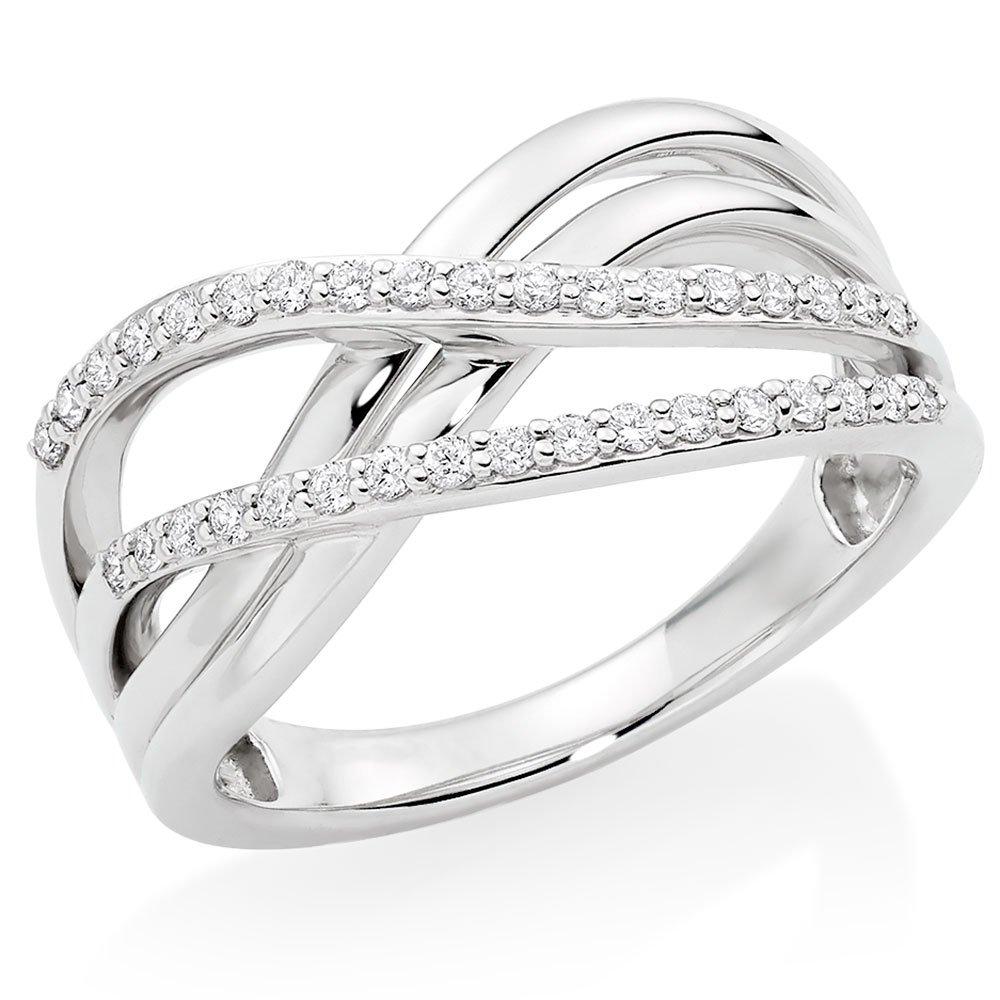 18ct White Gold Diamond Ring | 0113144 | Beaverbrooks the Jewellers