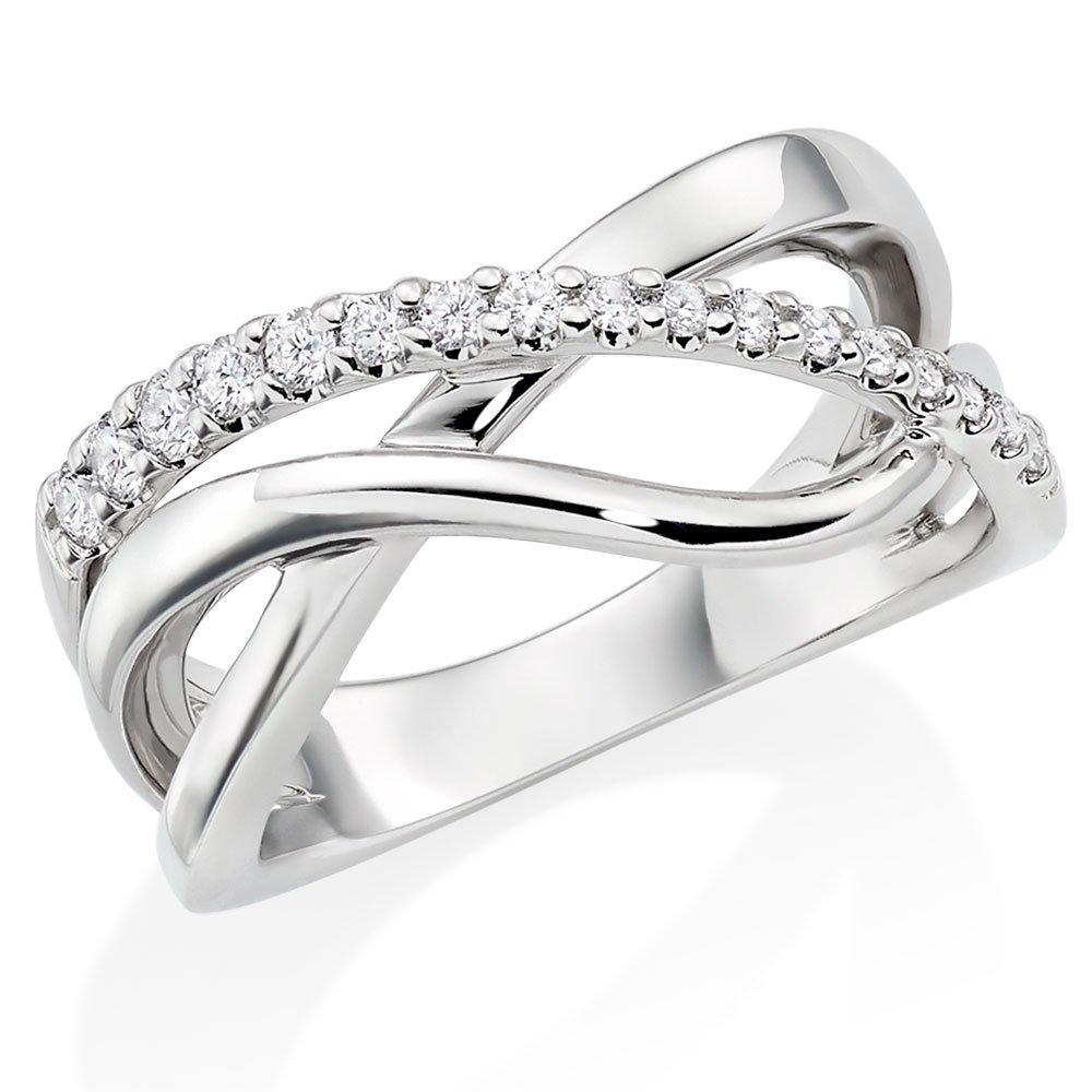 18ct White Gold Diamond Ring | 0113145 | Beaverbrooks the Jewellers