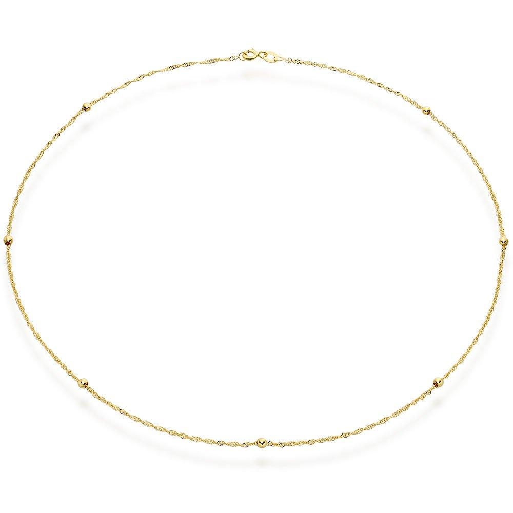 Small gold sale ball necklace