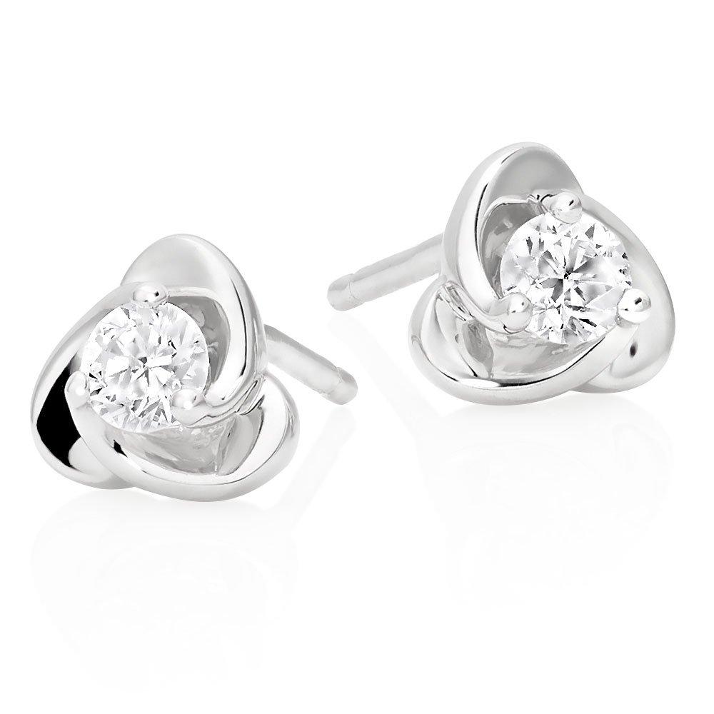 White gold deals earrings near me