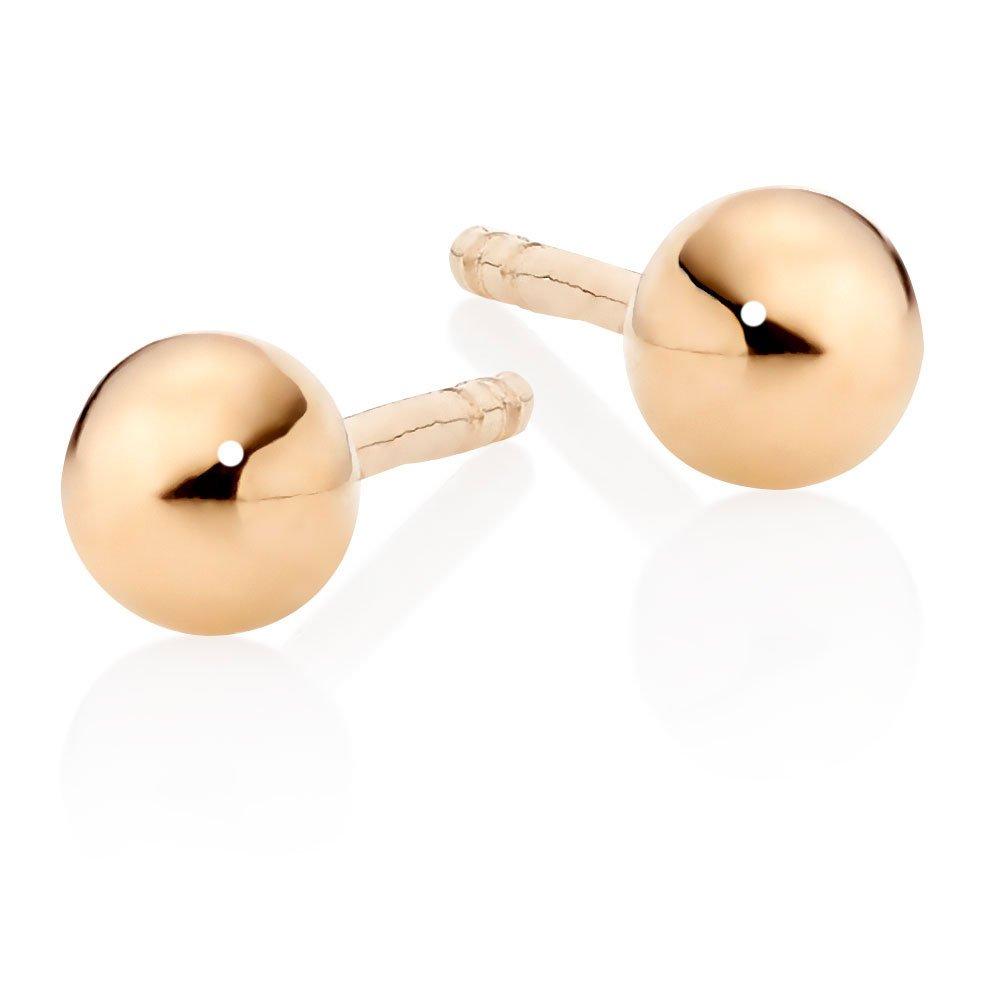Beaverbrooks Mini B 9ct Gold Ball Stud Earrings