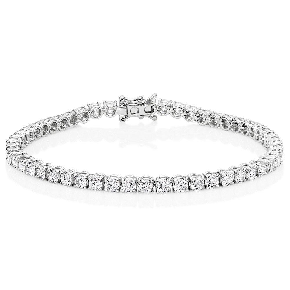 18ct White Gold Diamond Tennis Bracelet