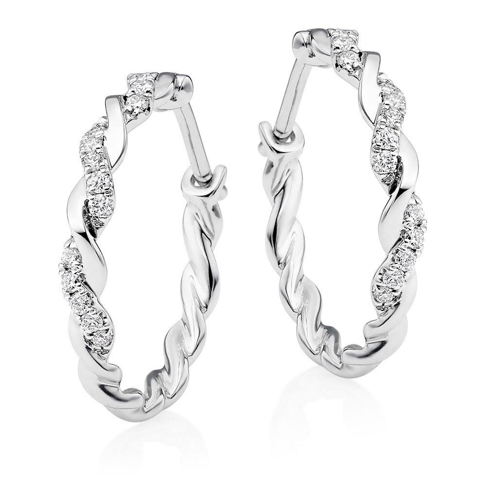 Beaverbrooks white 2024 gold earrings