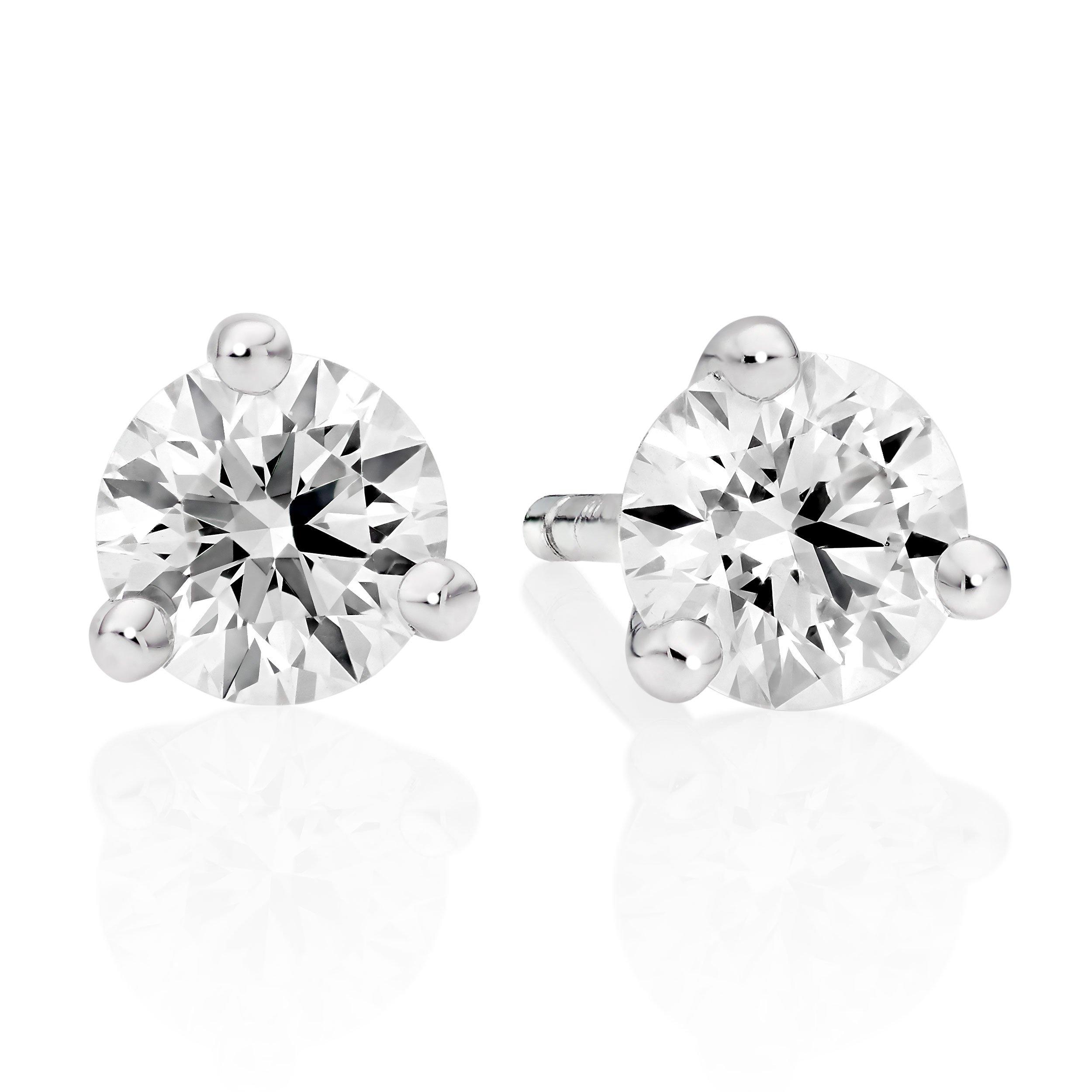 Hearts On Fire 18ct White Gold Diamond Earrings | 0117722 ...